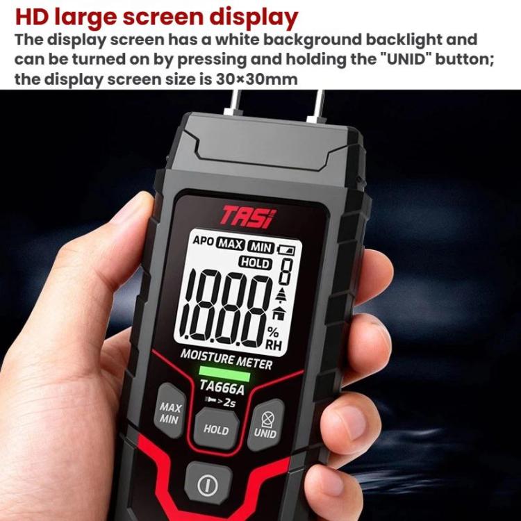 Wood Moisture Meter Rapid Moisture Content Tester, TA666A