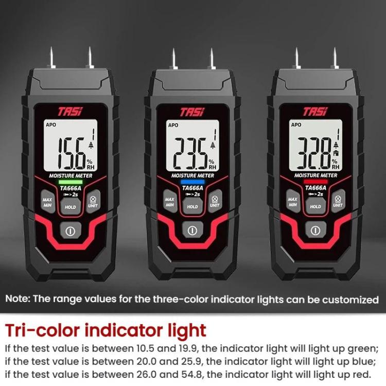Wood Moisture Meter Rapid Moisture Content Tester, TA666A