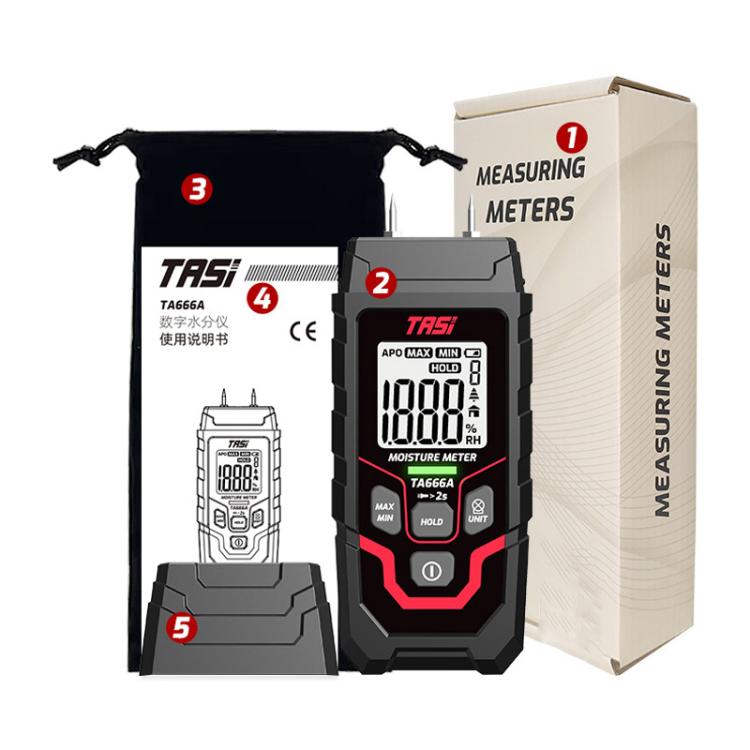 Wood Moisture Meter Rapid Moisture Content Tester, TA666A