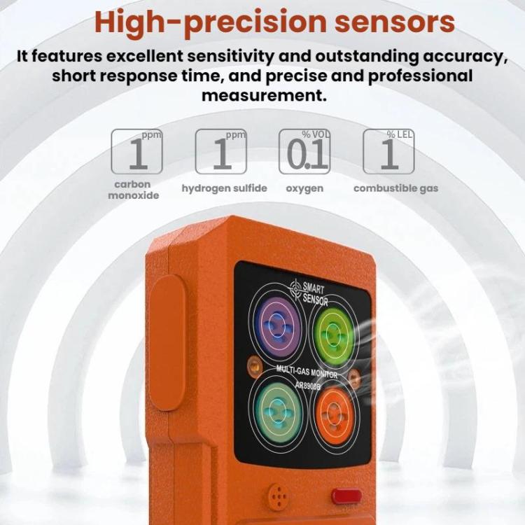 SMART SENSOR 4 In 1 Explosion-Proof Gas Concentration Detector, AR8900B