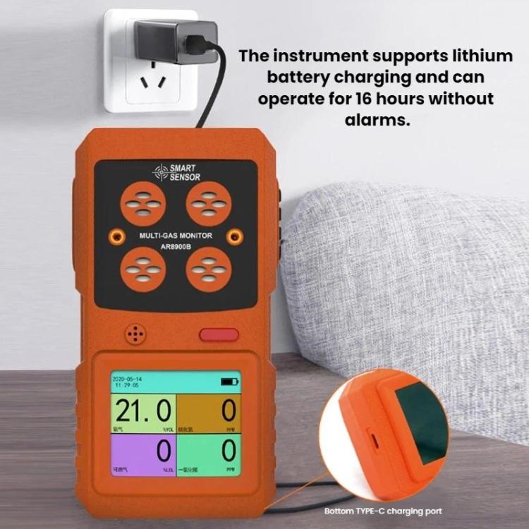SMART SENSOR 4 In 1 Explosion-Proof Gas Concentration Detector, AR8900B