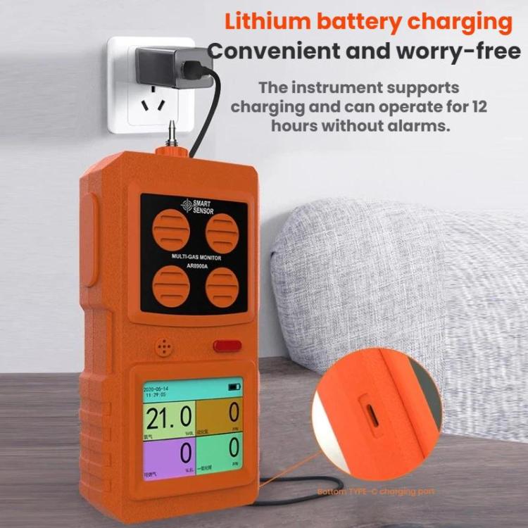 SMART SENSOR 4 In 1 Gas Concentration Explosion-Proof Detector, AR8900A