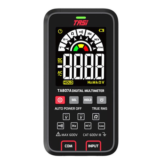 Digital Fully Automatic Smart Burn-Proof Multifunction Large-Screen Multimeter Voltage Resistance Frequency Tester, TASI TA807A, TASI TA807B With Capacitance Test