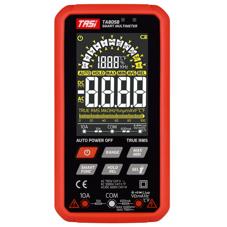 Large Screen Digital Fully Automatic Smart Multimeter, TASI TA805A Battery-powered, TASI TA805B Rechargeable