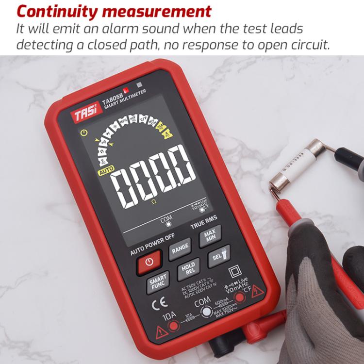 Large Screen Digital Fully Automatic Smart Multimeter, TASI TA805A Battery-powered, TASI TA805B Rechargeable