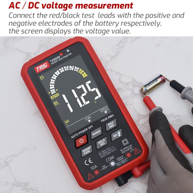 Large Screen Digital Fully Automatic Smart Multimeter, TASI TA805A Battery-powered, TASI TA805B Rechargeable