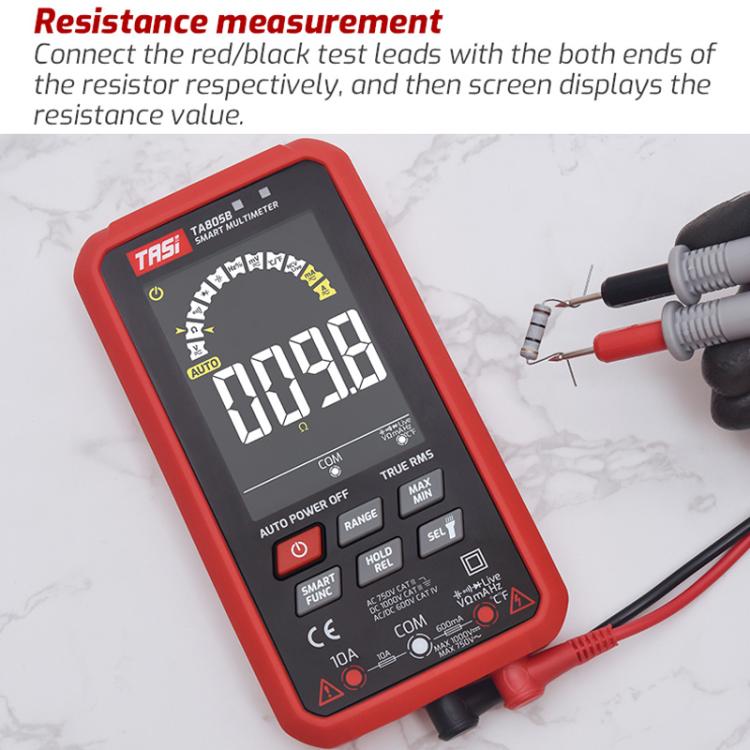 Large Screen Digital Fully Automatic Smart Multimeter, TASI TA805A Battery-powered, TASI TA805B Rechargeable