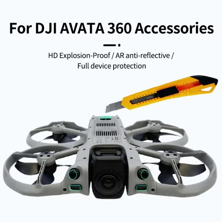 Protective Nano Film Set Lens Protector Sensor Anti-Scratch Guard, For DJI Goggles N3, For DJI Avata 360 Radar, For DJI Avata 360 Radar & Fish-Eye