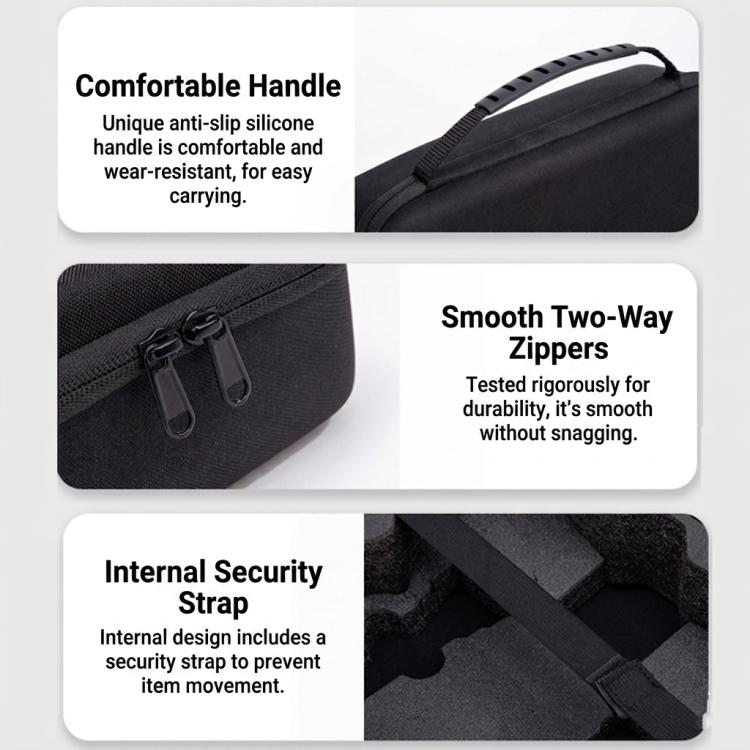 For DJI Avata 360 Drone Body Hard Carrying Case Portable Travel Storage Bag with 600D Nylon Fabric Water-Resistant & Shockproof Handbag