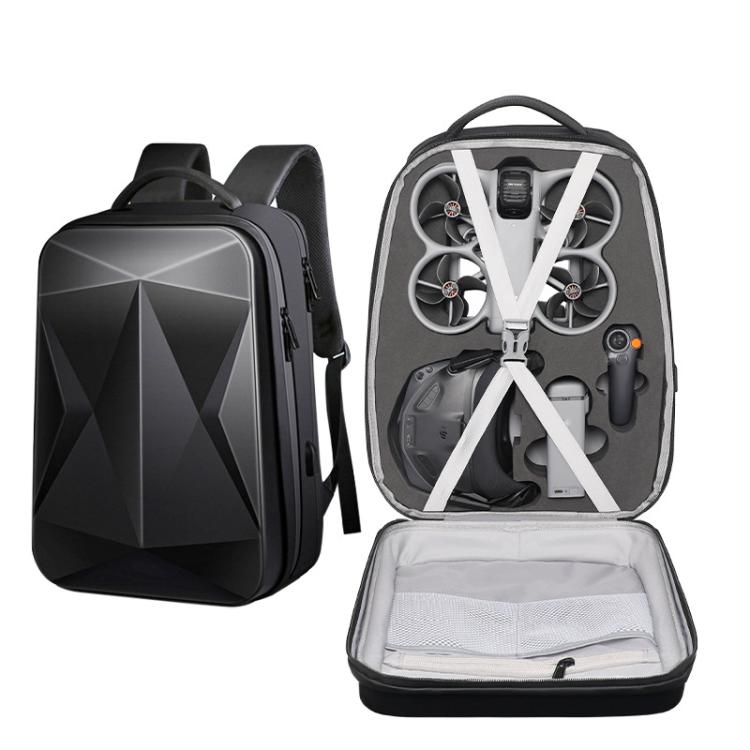 For DJI Avata 360 Hard Shell Backpack Waterproof Carrying Case For N3 Goggles/RC 2 Controller With 17-Inch Laptop Compartment