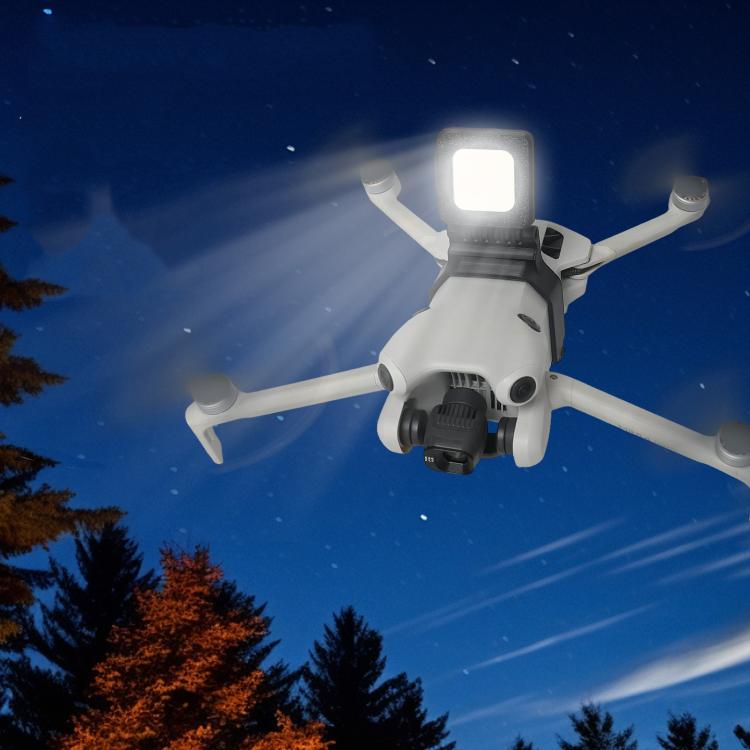 For DJI Mini 4 Pro Ultra Bright Night Flight Light 180-degree Adjustable LED Searchlight with 3 Light Modes