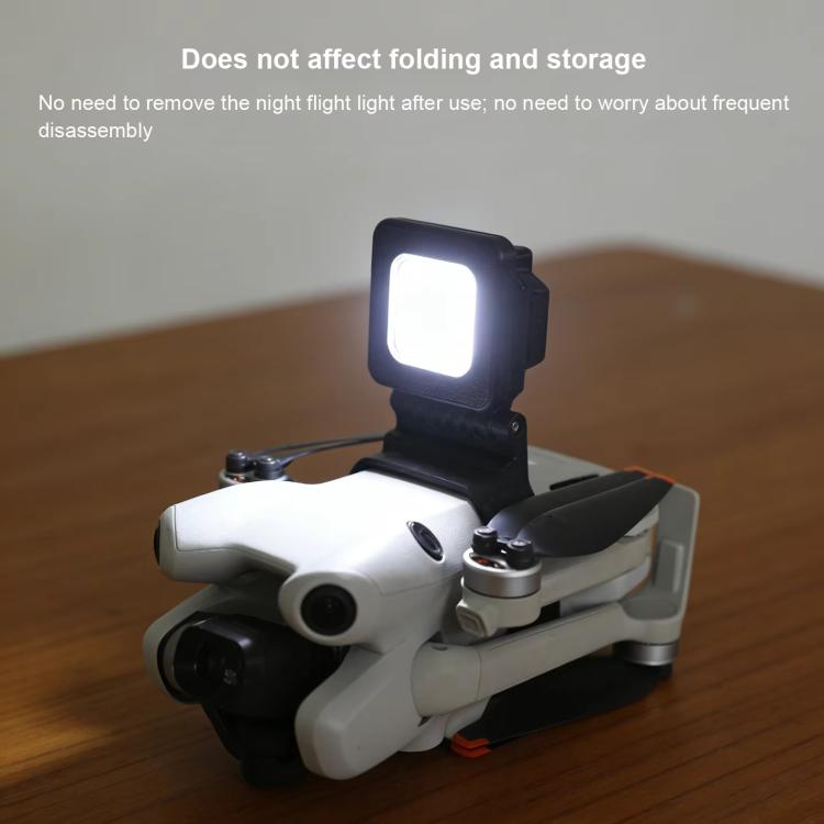 For DJI Mini 4 Pro Ultra Bright Night Flight Light 180-degree Adjustable LED Searchlight with 3 Light Modes