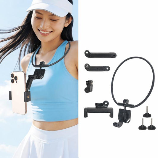 POV Neck Mount For Cell Phone & Action Camera Quick-Release Neck Holder With Extension Rod, Standard, Standard With Fixed Strap, Extra Large, Extra Large With Strap