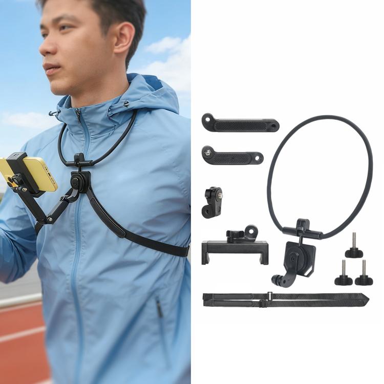 POV Neck Mount For Cell Phone & Action Camera Quick-Release Neck Holder With Extension Rod, Standard, Standard With Fixed Strap, Extra Large, Extra Large With Strap