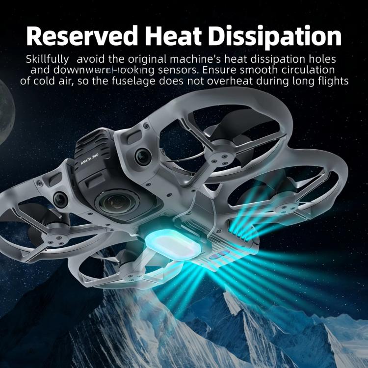 For DJI Avata 360 RCSTQ RGB LED Bottom Light 38 Lighting Modes Rechargeable Night Flight Signal Lamp