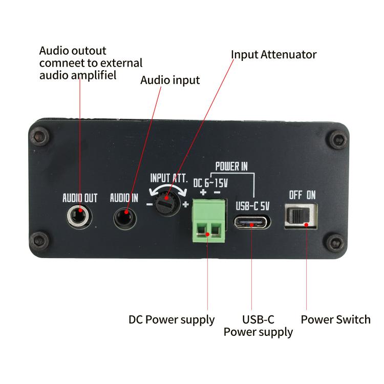 Digital Noise Suppressor (NR) With DSP Shortwave + Speaker, 88x38x100mm
