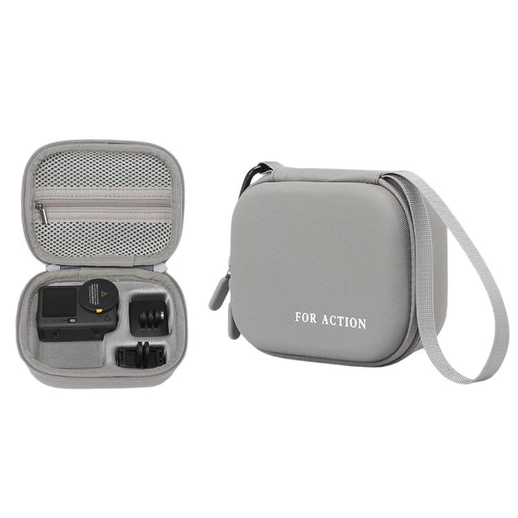 For DJI Osmo Action 6 Standard Combo Hard Carrying Case Portable Travel Storage Bag With Carabiner & Hand Strap