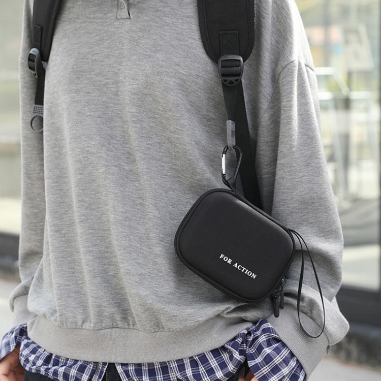 For DJI Osmo Action 6 Standard Combo Hard Carrying Case Portable Travel Storage Bag With Carabiner & Hand Strap