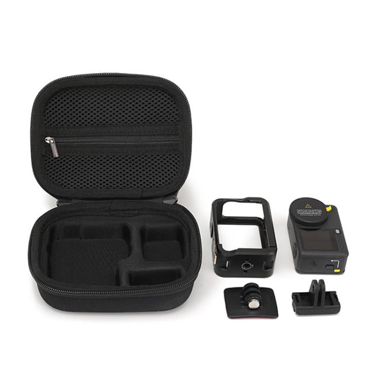 For DJI Osmo Action 6 Standard Combo Hard Carrying Case Portable Travel Storage Bag With Carabiner & Hand Strap