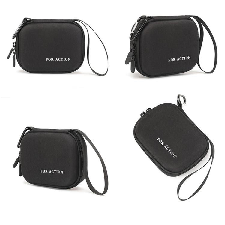 For DJI Osmo Action 6 Standard Combo Hard Carrying Case Portable Travel Storage Bag With Carabiner & Hand Strap