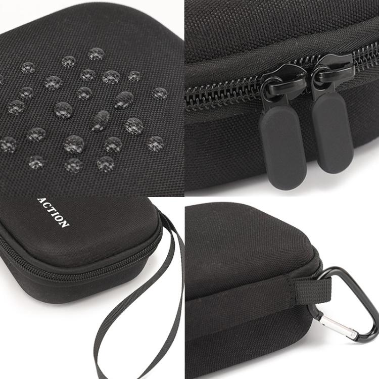 For DJI Osmo Action 6 Standard Combo Hard Carrying Case Portable Travel Storage Bag With Carabiner & Hand Strap