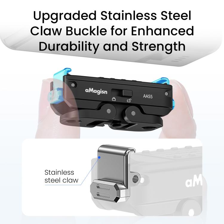 For DJI Osmo Action 6 / Nano aMagisn Metal Magnetic Quick Release Mount 2.0 Lockable Adapter, For DJI Osmo Action 6 / Nano