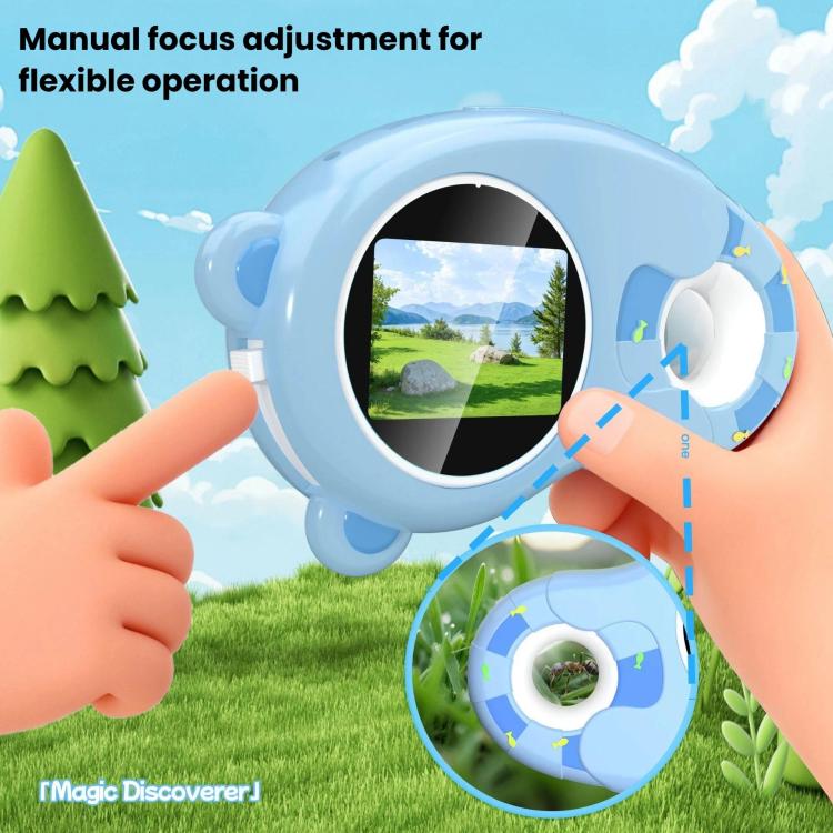 HM020H Portable HD Kids Digital Microscope Electronic Magnifier Science Toy