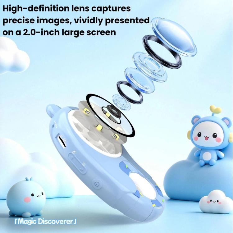 HM020H Portable HD Kids Digital Microscope Electronic Magnifier Science Toy