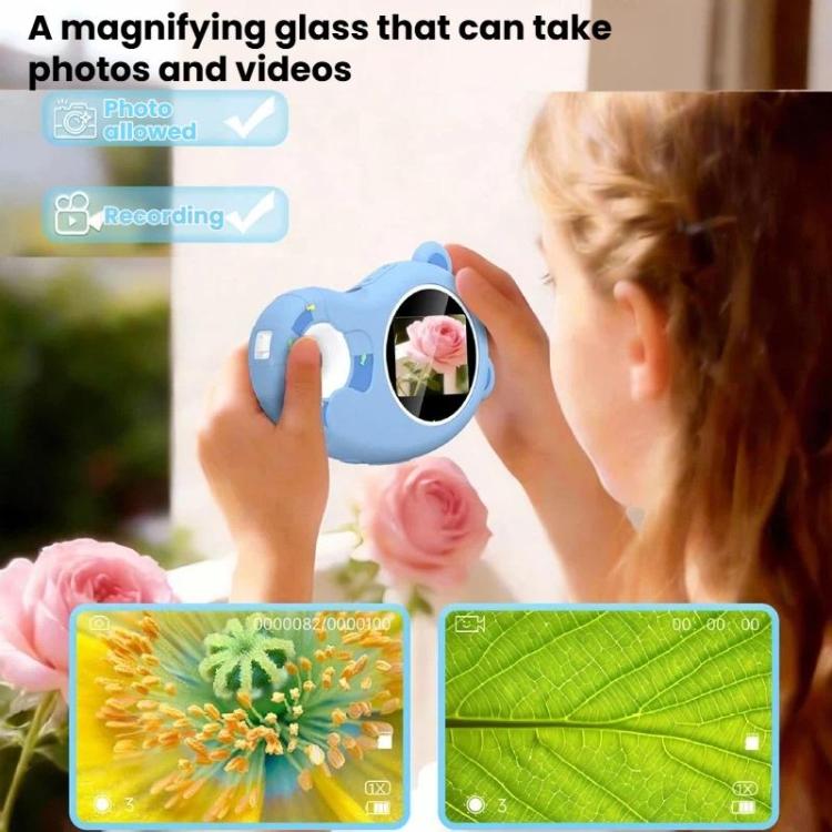 HM020H Portable HD Kids Digital Microscope Electronic Magnifier Science Toy