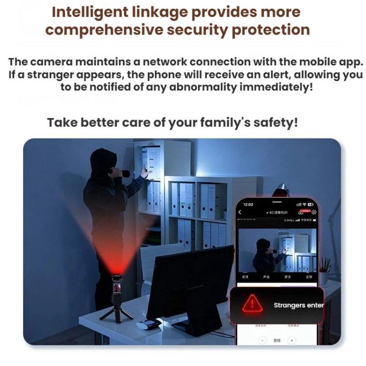 4K High-Definition Handheld Law Enforcement Recorder Remote Intercom/Conference Recording Cycling Monitoring