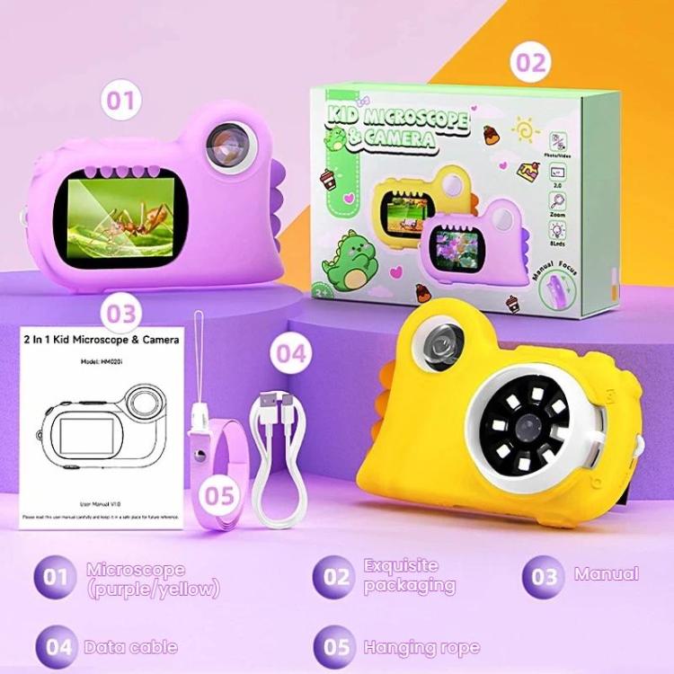 HM020i Photo Video Kids Microscope Outdoor Exploration Electronic Magnifier