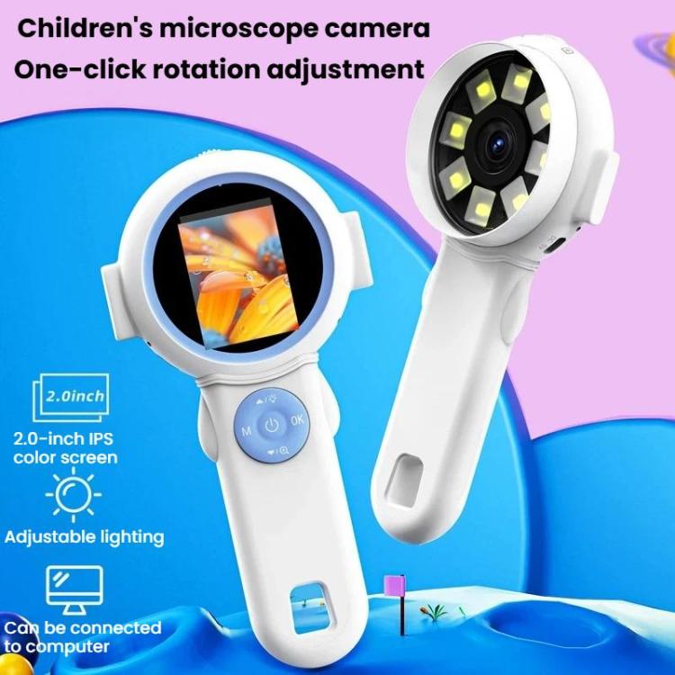 HM020J HD Digital Kids Handheld Microscope