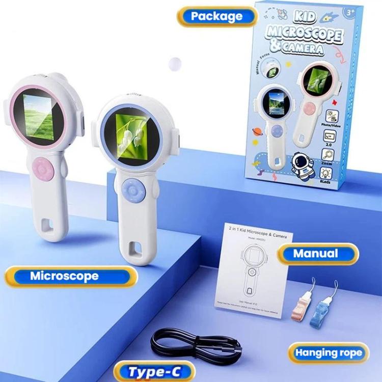 HM020J HD Digital Kids Handheld Microscope