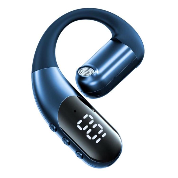 K2 Digital Display Single Ear-Hook Bluetooth Earphones Rotatable Stereo Noise Reduction Earbuds