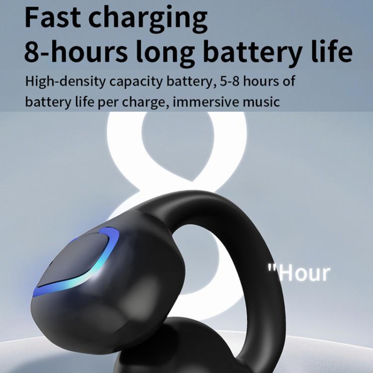 GD30 Single Ear Earring Style Bluetooth Earphone IPX3 Waterproof Clear Noise Reduction Earphone