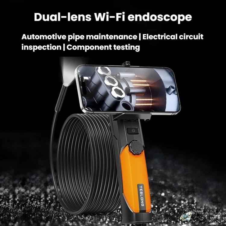 TESLONG WF200 WiFi HD Endoscope With LED Lights Handheld Industrial Inspection & Repair Borescope, WF200