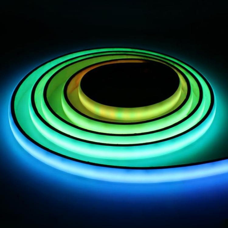 Waveshare RGBWC Colorful COB LED Strip, WS2812B Control Chips, IP65 Protection, Programmable LED Strip, 1m, 5m