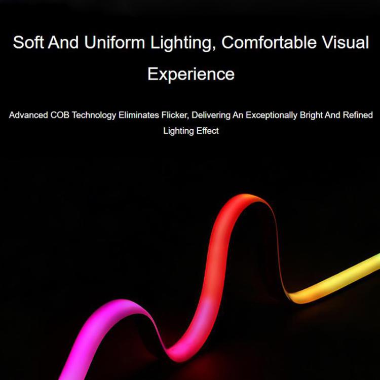 Waveshare RGBWC Colorful COB LED Strip, WS2812B Control Chips, IP65 Protection, Programmable LED Strip, 1m, 5m