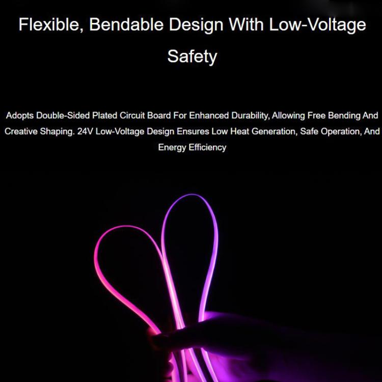 Waveshare RGBWC Colorful COB LED Strip, WS2812B Control Chips, IP65 Protection, Programmable LED Strip, 1m, 5m