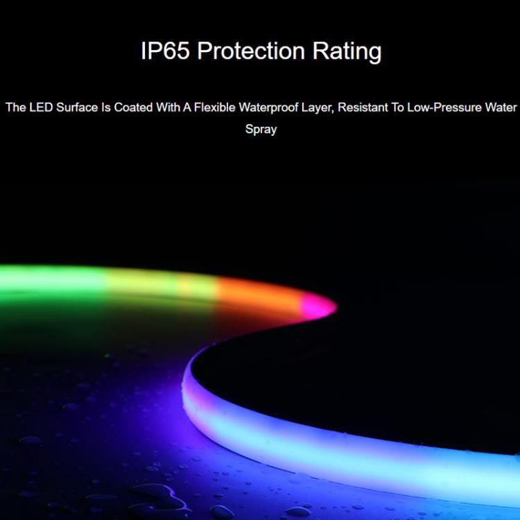 Waveshare RGBWC Colorful COB LED Strip, WS2812B Control Chips, IP65 Protection, Programmable LED Strip, 1m, 5m