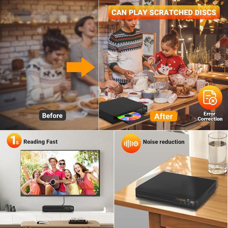VD/VCD High-Definition Mini Home DVD Player, US Plug, EU Plug, UK Plug, AU Plug