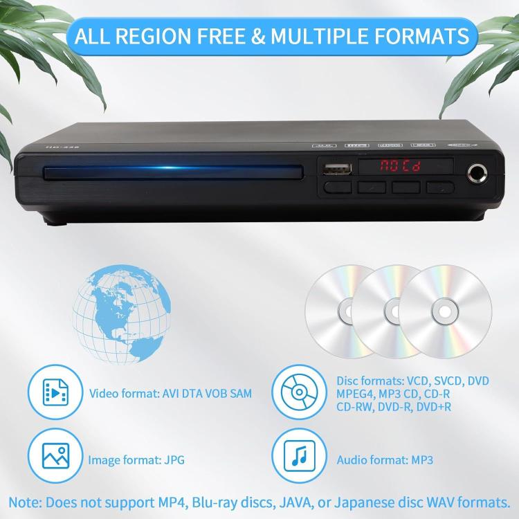 High-Definition Mini Home DVD/EVD/VCD Player Children CD Player, US Plug, EU Plug, UK Plug, AU Plug