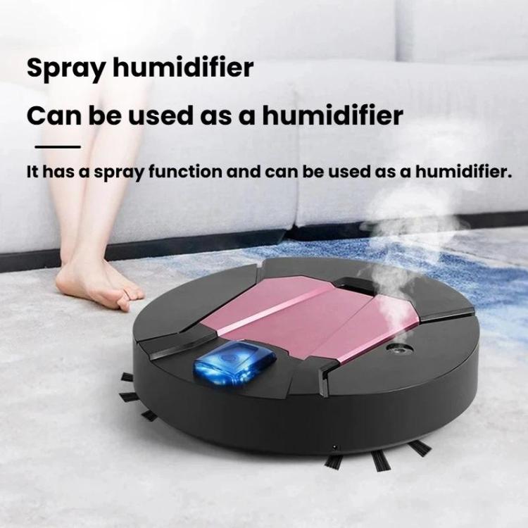 Mini Rechargeable Household Sweeping Robot Smart Vacuum Cleaner Cleaning Machine, White, Black, White With Spray, Black With Spray