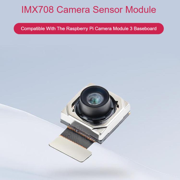 IMX708 Camera Sensor Module, Supports Autofocus, Compatible With The Raspberry Pi Camera Module 3 Baseboard, 34274
