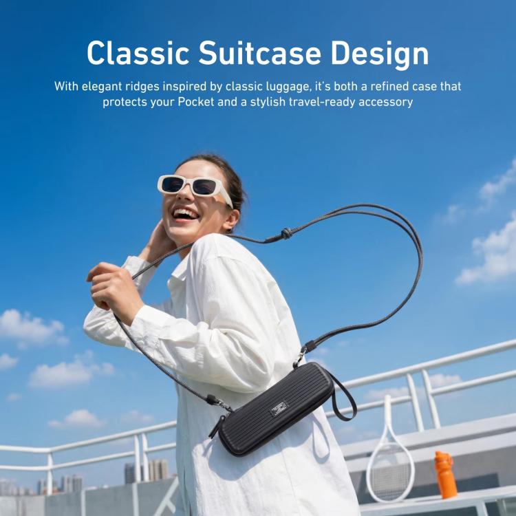 For DJI Osmo Pocket 4/3 TELESIN DisAdv Bag Portable Mini Suitcase Crossbody Bag with Adjustable Shoulder Strap
