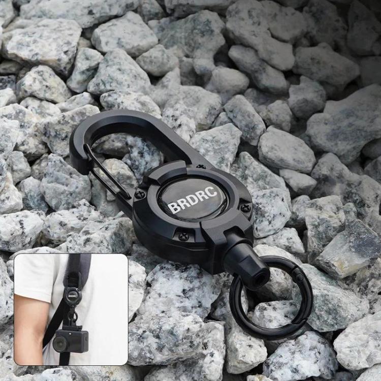 For DJI Osmo Action 6 / Pocket 3 / 4 BRDRC Action Camera Telescopic Backpack Carabiner, Normal