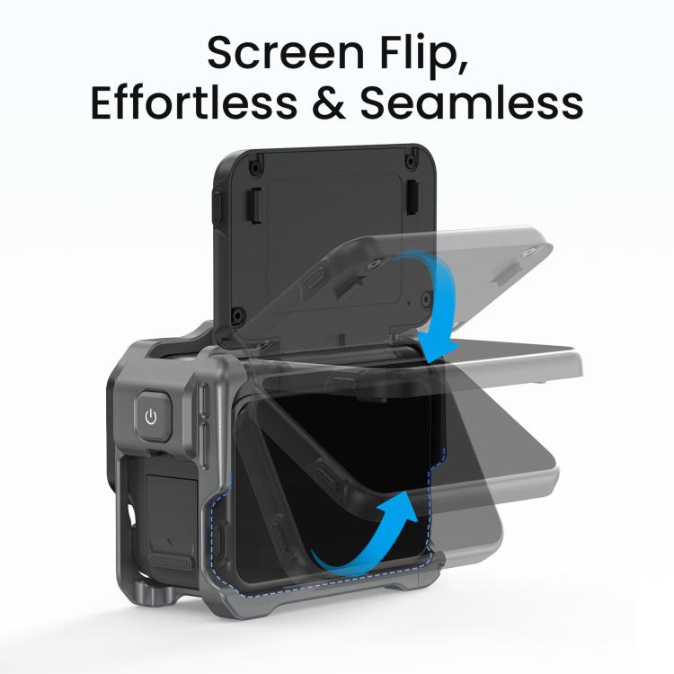 For Insta360 Ace Pro 2 / Ace Pro AMagisn Metal Camera Cage 2.0 With Quick-Switch Vertical/Horizontal Shooting, Cold Shoe Mount