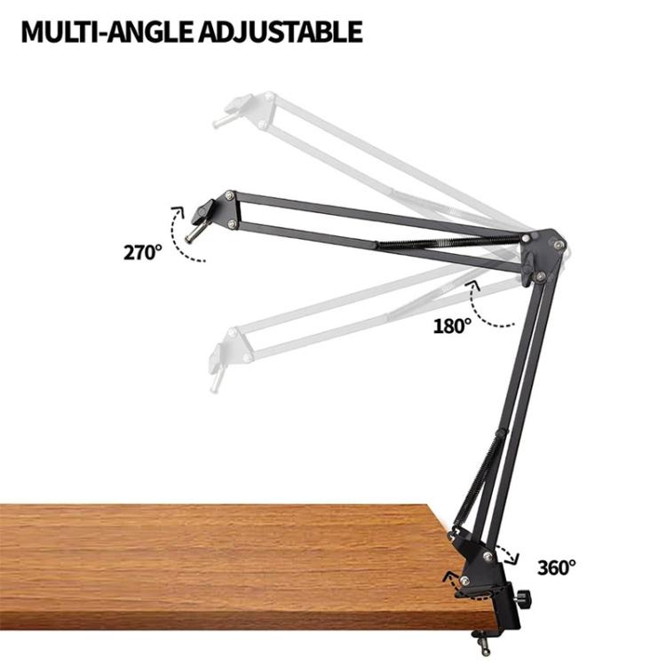 Dual BM800 Condenser Microphone with V8S Live Sound Card Kit Podcast Equipment Bundle Adjustable Scissor Arm Stand