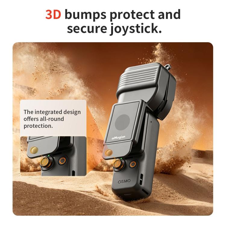 For DJI Osmo Pocket 4 aMagisn Gimbal Protector Case Protective Cover with One-Piece Flip Design Integrated 3D Joystick Guard