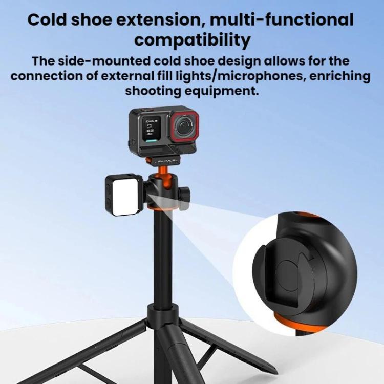 For Insta360 Ace Pro / 2 / X5 Flymile Quick-Release Selfie Extension Pole Tripod